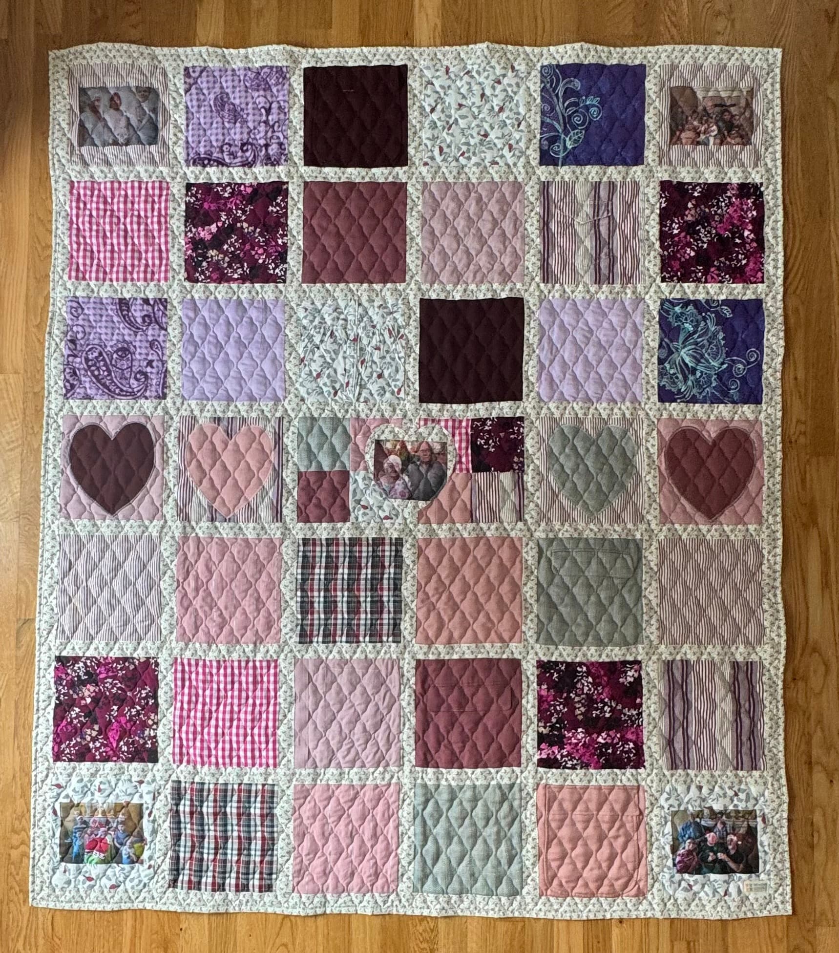 Memory Quilt quilt example — Twin